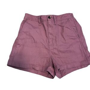 Madewell Camp Pull On Shorts Faded Rosebud High Rise Women’s Size XS NWT